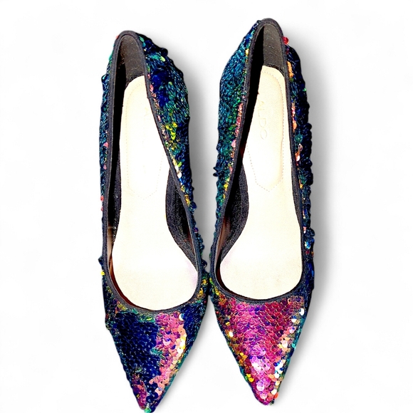Aldo Sequin Stiletto Heels - Sz 7 - Picture 2 of 4